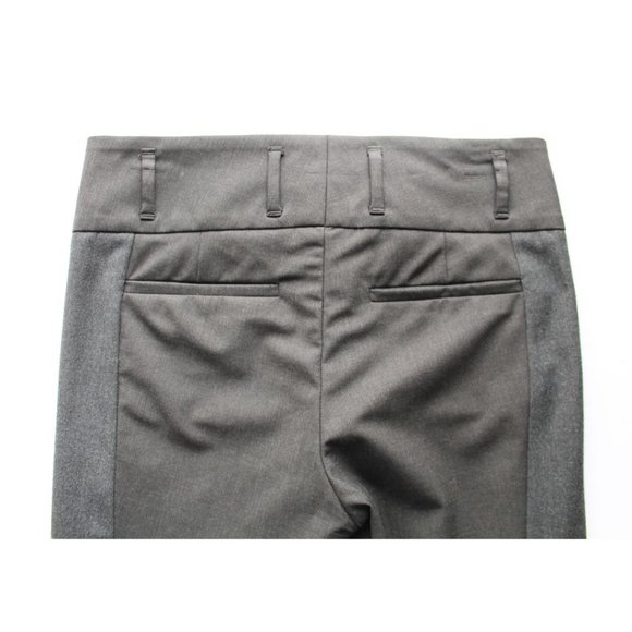 Brunello Cucinelli Virgin Wool Blend Tapered Leg Cuffed Trouser Steel Size 4 - Picture 4 of 10